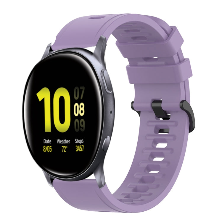 For Samsung Galaxy Watch Active 2 44mm 20mm Solid Color Soft Silicone Watch Band