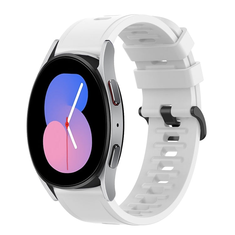 For Samsung Galaxy Watch 42mm 20mm Solid Color Soft Silicone Watch Band