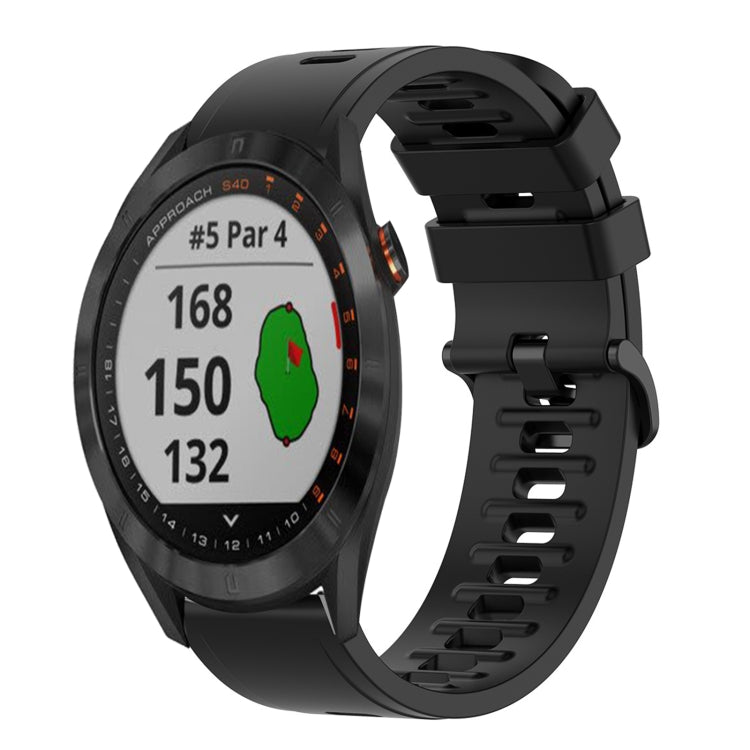 For Garmin Approach S40 20mm Solid Color Soft Silicone Watch Band