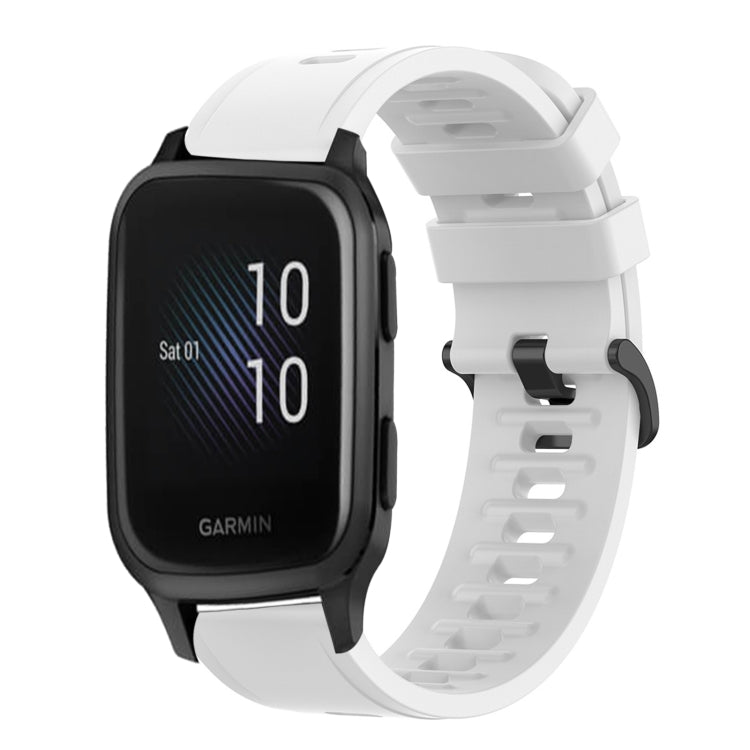 For Garmin Venu SQ 20mm Solid Color Soft Silicone Watch Band
