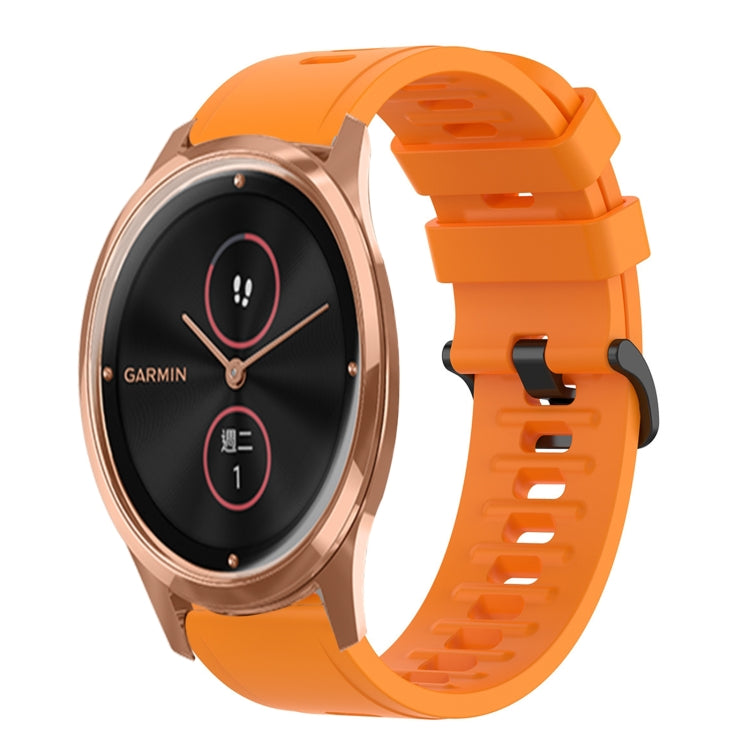 For Garminmove Luxe 20mm Solid Color Soft Silicone Watch Band
