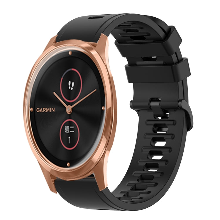 For Garminmove Luxe 20mm Solid Color Soft Silicone Watch Band