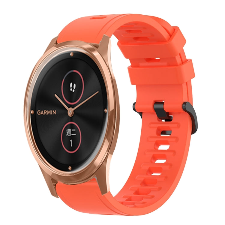 For Garminmove Luxe 20mm Solid Color Soft Silicone Watch Band