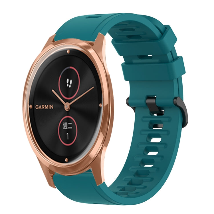 For Garminmove Luxe 20mm Solid Color Soft Silicone Watch Band