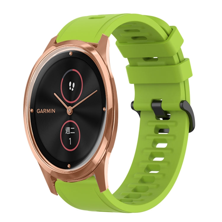 For Garminmove Luxe 20mm Solid Color Soft Silicone Watch Band