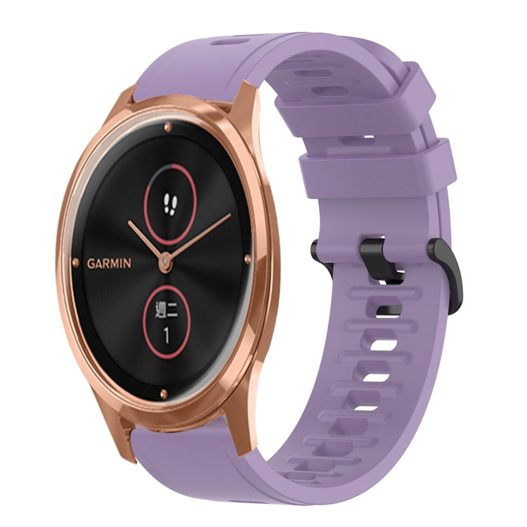 For Garminmove Luxe 20mm Solid Color Soft Silicone Watch Band