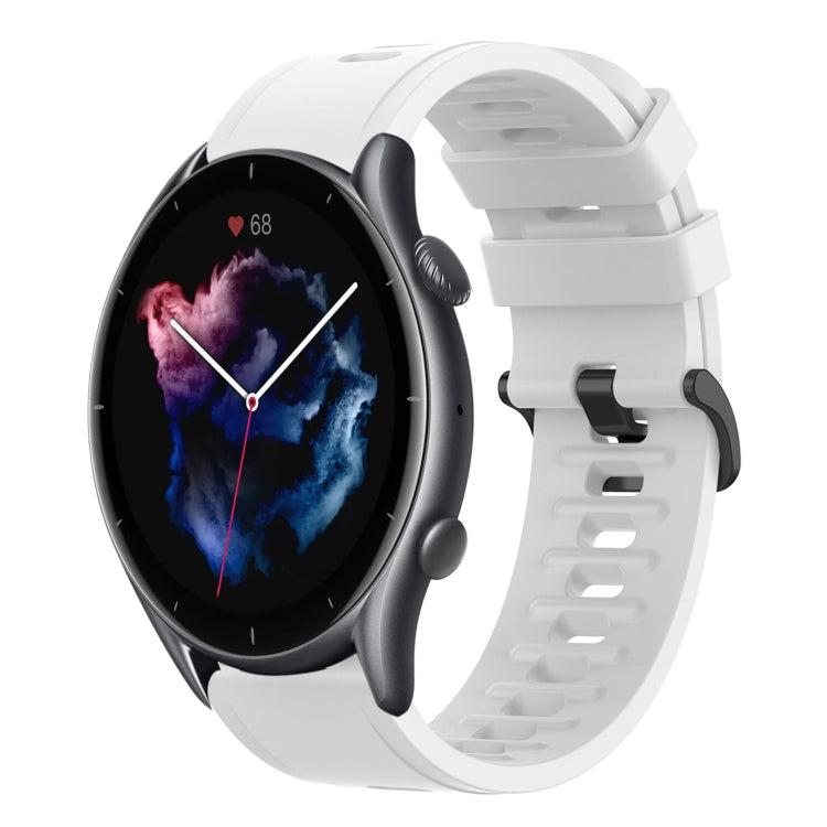 For Amazfit GTS 3 20mm Solid Color Soft Silicone Watch Band