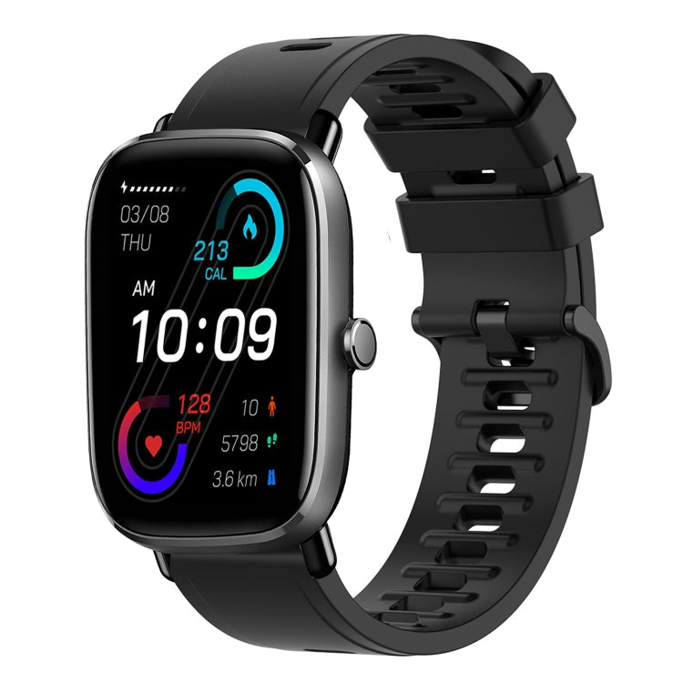 For Amazfit GTS 2 20mm Solid Color Soft Silicone Watch Band
