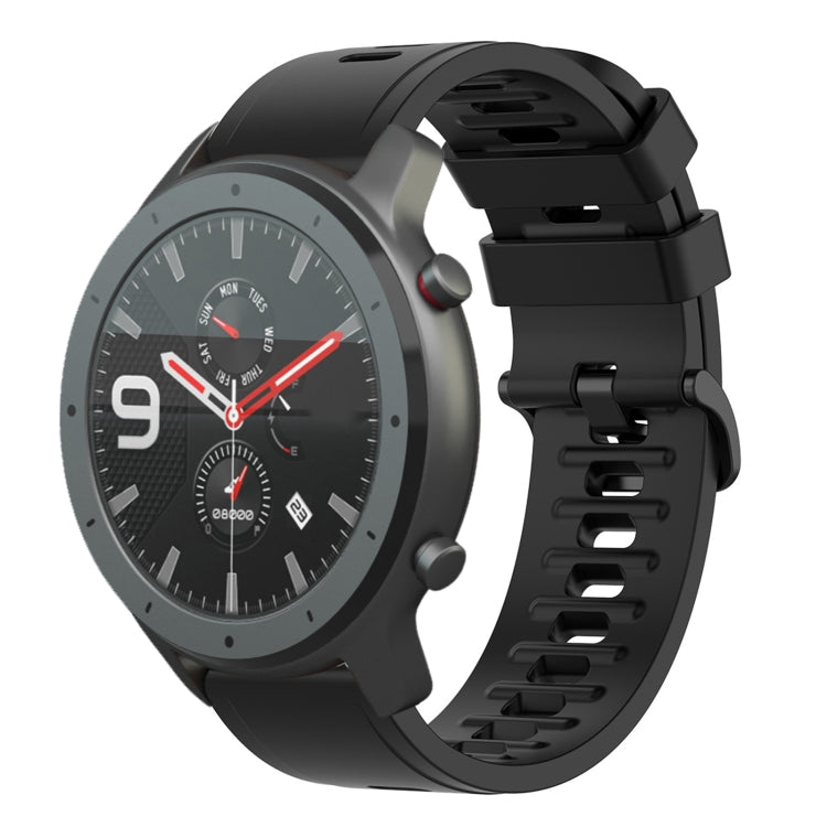 For Amazfit GTR 42mm 20mm Solid Color Soft Silicone Watch Band