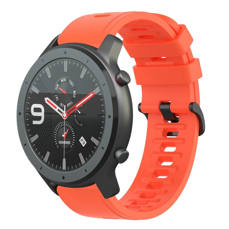 For Amazfit GTR 42mm 20mm Solid Color Soft Silicone Watch Band