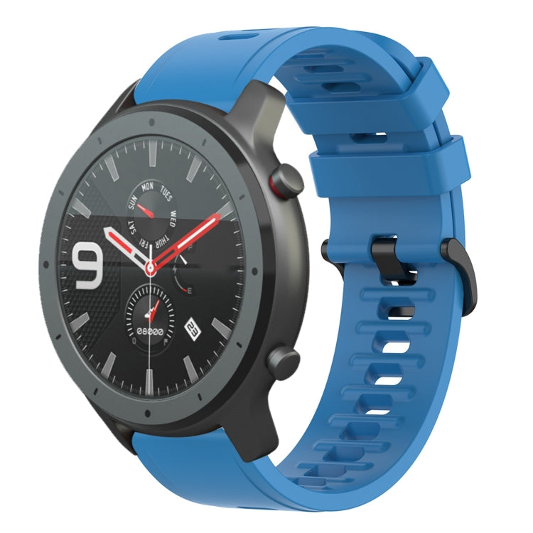 For Amazfit GTR 42mm 20mm Solid Color Soft Silicone Watch Band