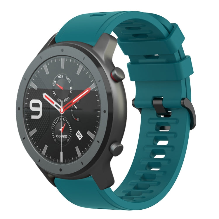 For Amazfit GTR 42mm 20mm Solid Color Soft Silicone Watch Band