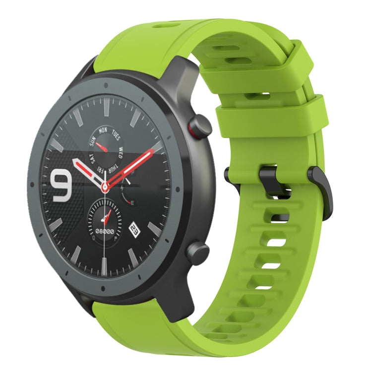 For Amazfit GTR 42mm 20mm Solid Color Soft Silicone Watch Band