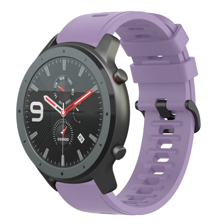For Amazfit GTR 42mm 20mm Solid Color Soft Silicone Watch Band