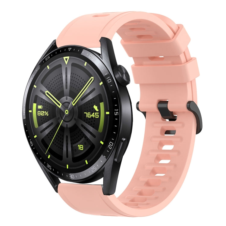 For Huawei Watch GT3 42mm 20mm Solid Color Soft Silicone Watch Band