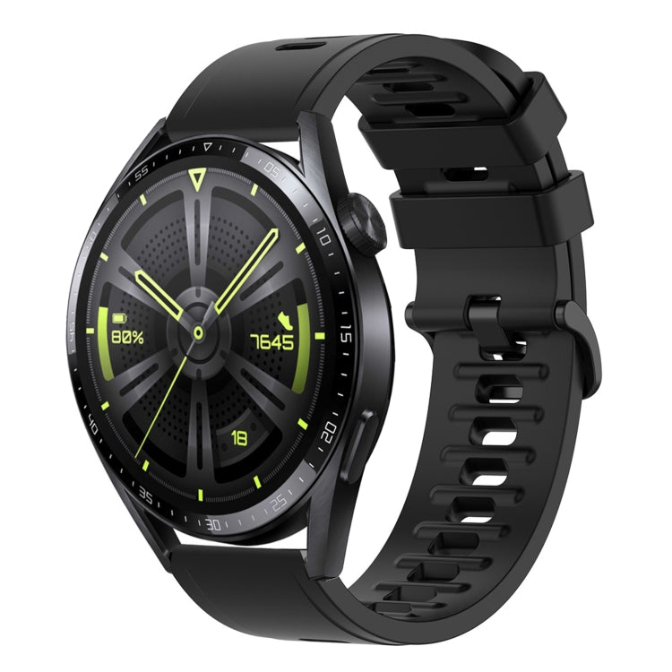 For Huawei Watch GT3 42mm 20mm Solid Color Soft Silicone Watch Band