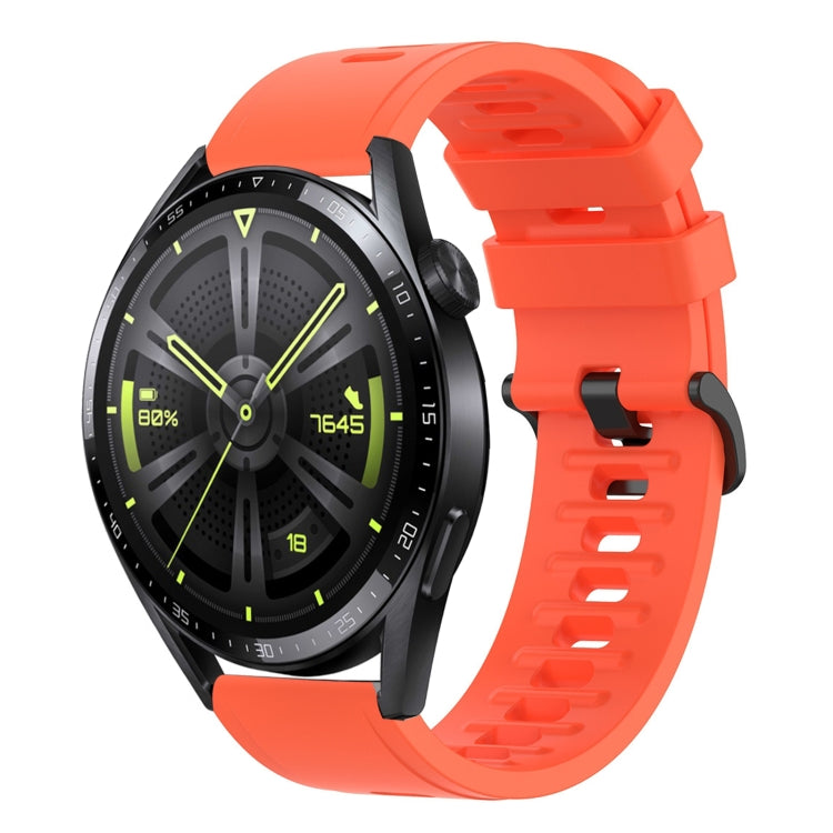 For Huawei Watch GT3 42mm 20mm Solid Color Soft Silicone Watch Band
