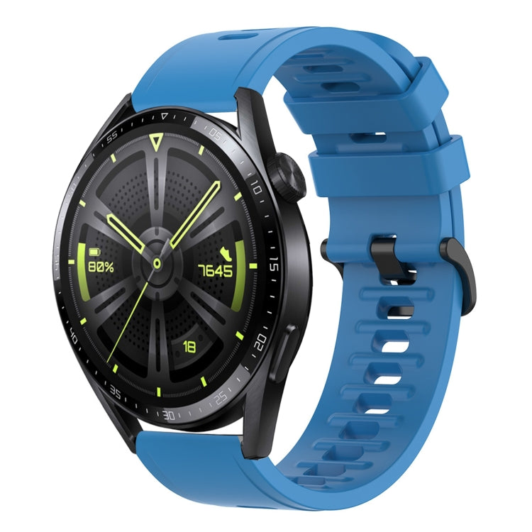For Huawei Watch GT3 42mm 20mm Solid Color Soft Silicone Watch Band