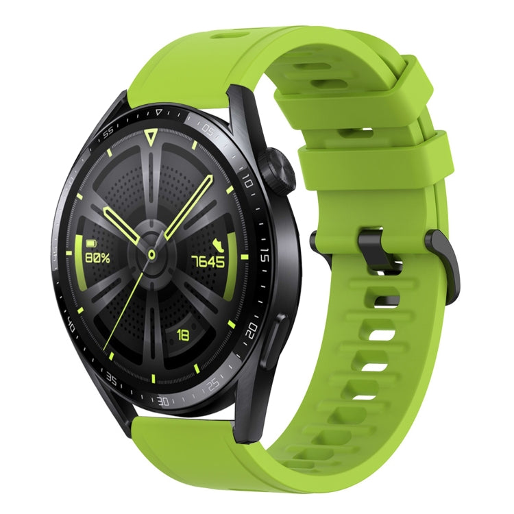 For Huawei Watch GT3 42mm 20mm Solid Color Soft Silicone Watch Band
