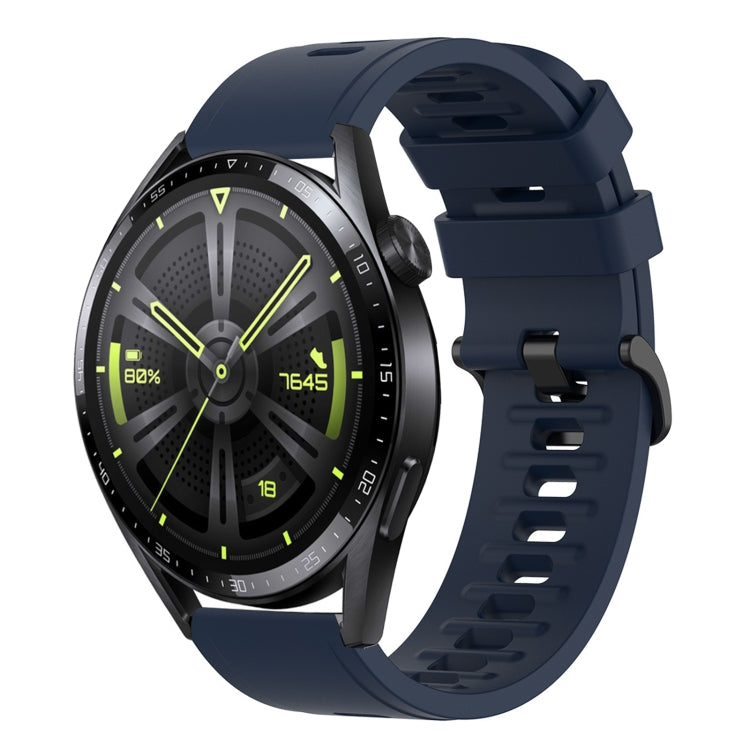 For Huawei Watch GT3 42mm 20mm Solid Color Soft Silicone Watch Band