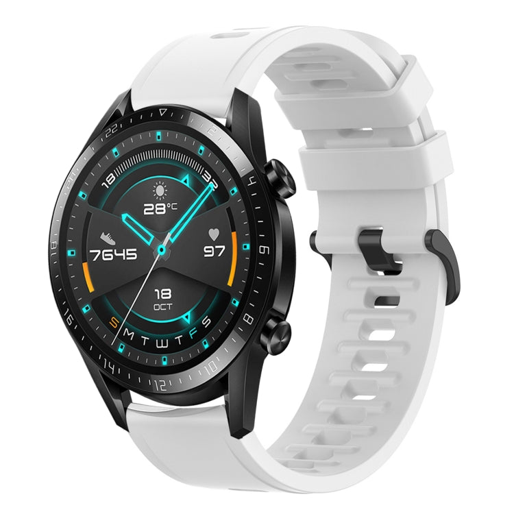 For Huawei Watch GT2 42mm 20mm Solid Color Soft Silicone Watch Band