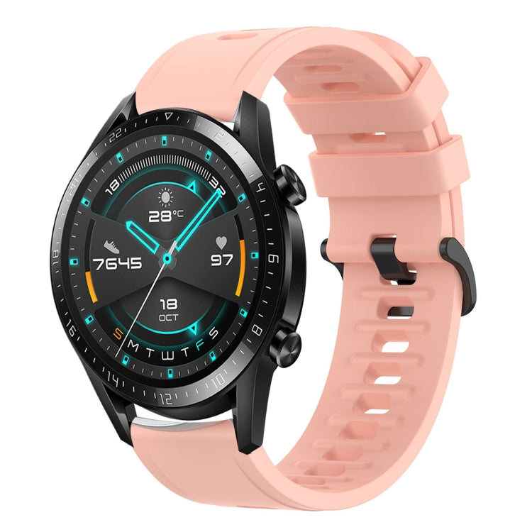 For Huawei Watch GT2 42mm 20mm Solid Color Soft Silicone Watch Band