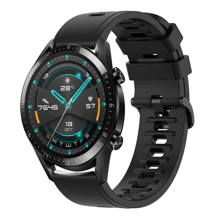 For Huawei Watch GT2 42mm 20mm Solid Color Soft Silicone Watch Band