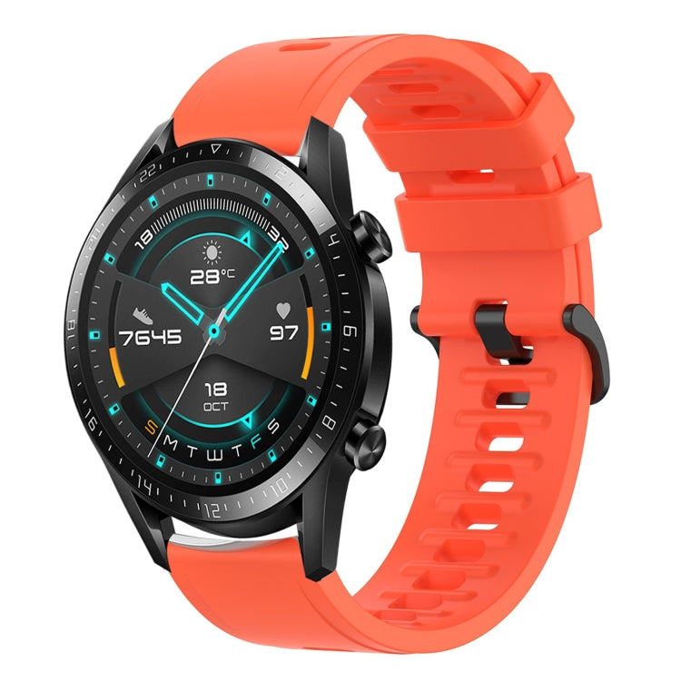 For Huawei Watch GT2 42mm 20mm Solid Color Soft Silicone Watch Band