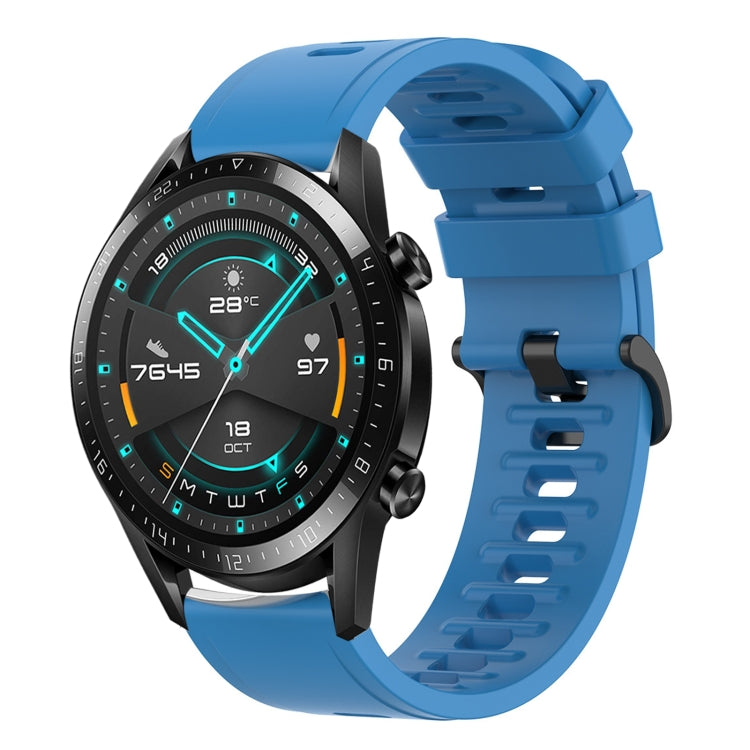 For Huawei Watch GT2 42mm 20mm Solid Color Soft Silicone Watch Band
