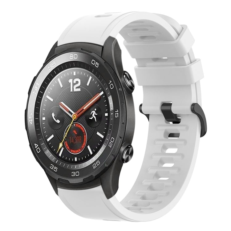 For Huawei Watch 2 20mm Solid Color Soft Silicone Watch Band