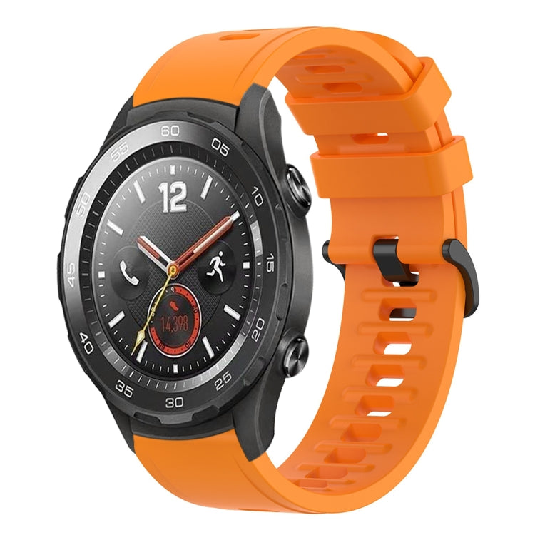 For Huawei Watch 2 20mm Solid Color Soft Silicone Watch Band