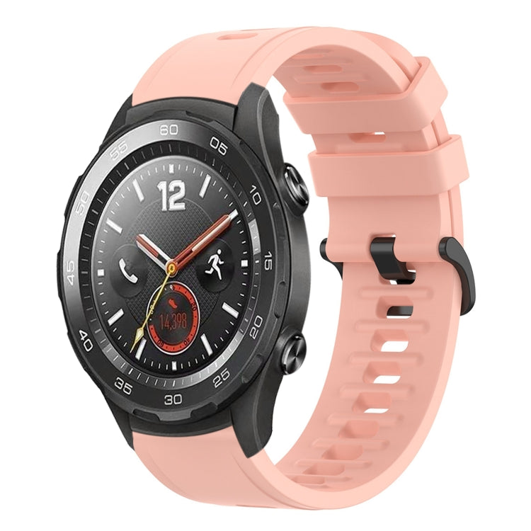 For Huawei Watch 2 20mm Solid Color Soft Silicone Watch Band