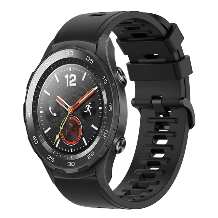 For Huawei Watch 2 20mm Solid Color Soft Silicone Watch Band