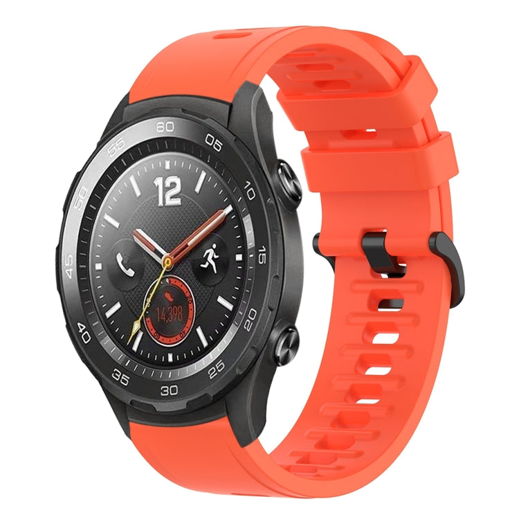 For Huawei Watch 2 20mm Solid Color Soft Silicone Watch Band