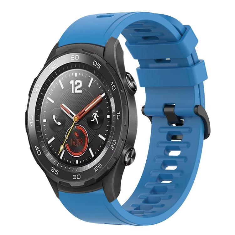 For Huawei Watch 2 20mm Solid Color Soft Silicone Watch Band