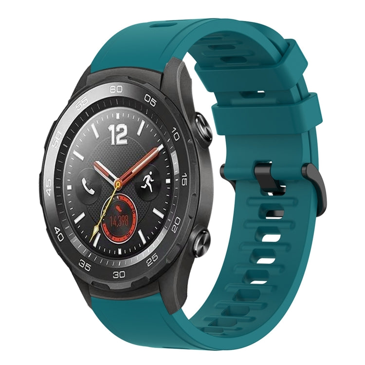 For Huawei Watch 2 20mm Solid Color Soft Silicone Watch Band