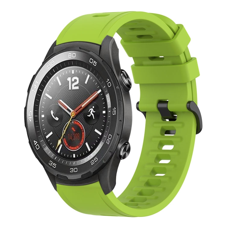 For Huawei Watch 2 20mm Solid Color Soft Silicone Watch Band