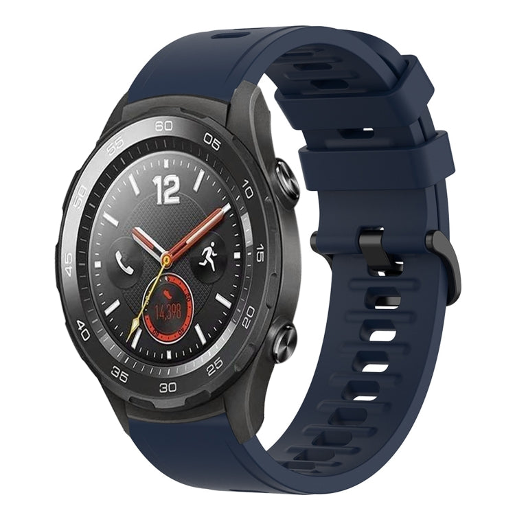 For Huawei Watch 2 20mm Solid Color Soft Silicone Watch Band