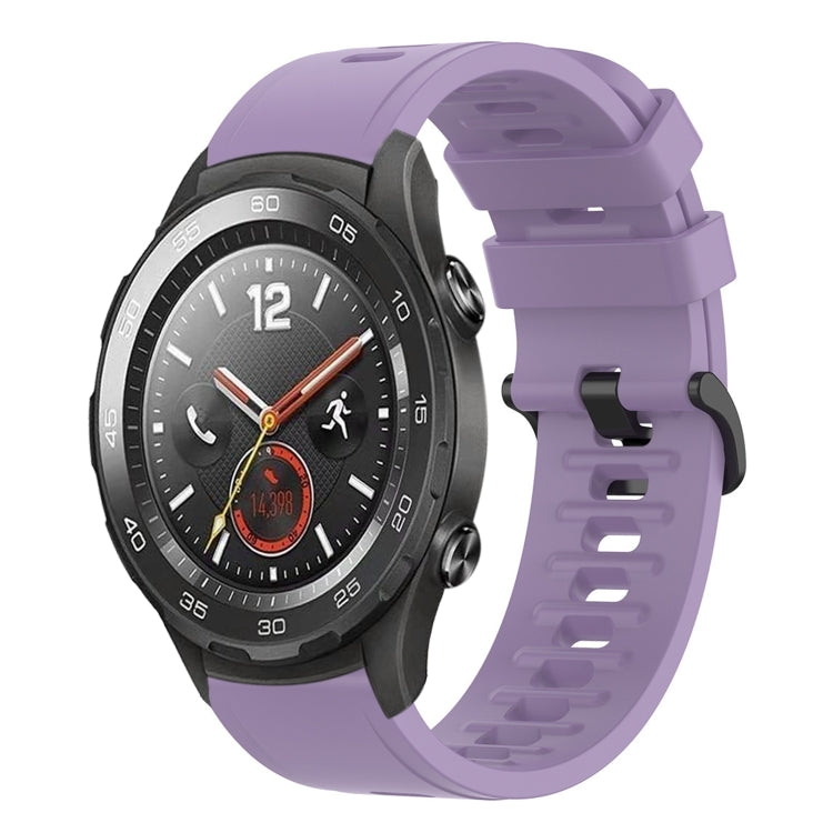 For Huawei Watch 2 20mm Solid Color Soft Silicone Watch Band