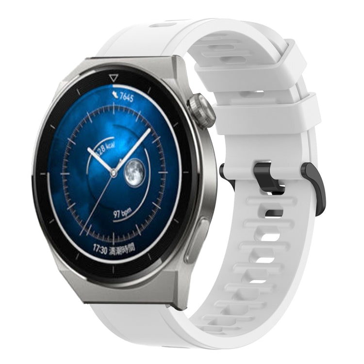 For Huawei Watch GT3 Pro 46mm 22mm Solid Color Soft Silicone Watch Band