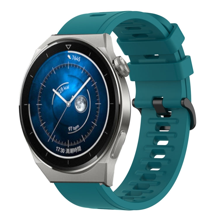For Huawei Watch GT3 Pro 46mm 22mm Solid Color Soft Silicone Watch Band