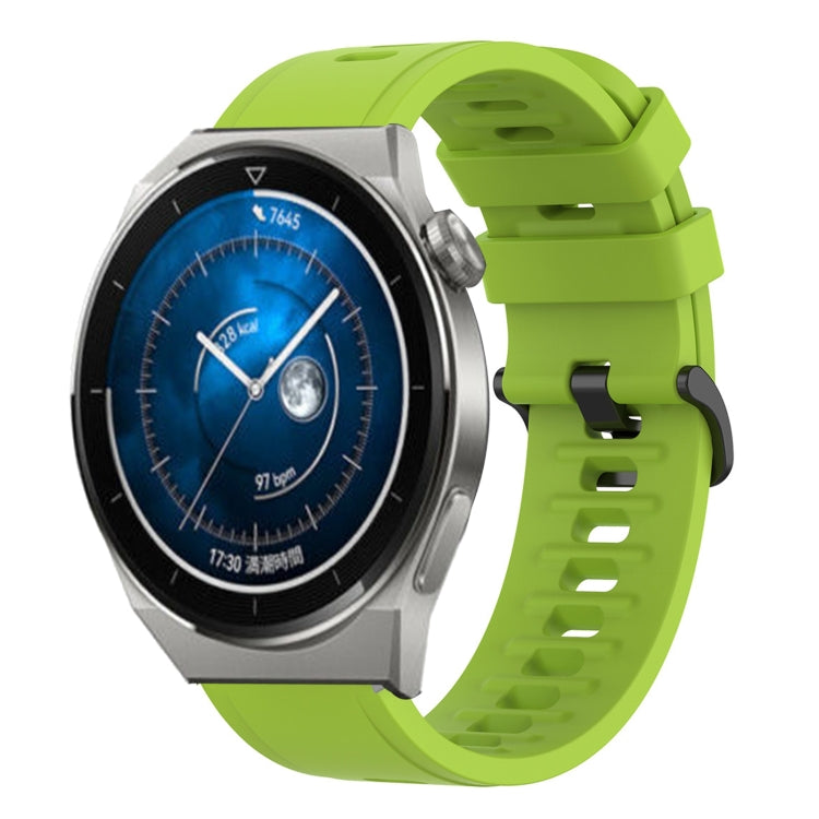 For Huawei Watch GT3 Pro 46mm 22mm Solid Color Soft Silicone Watch Band