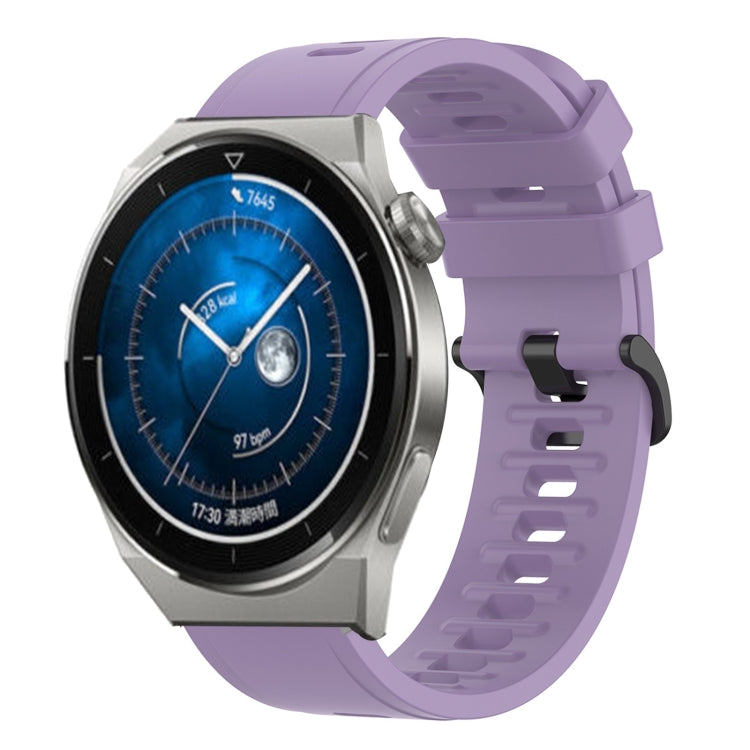 For Huawei Watch GT3 Pro 46mm 22mm Solid Color Soft Silicone Watch Band