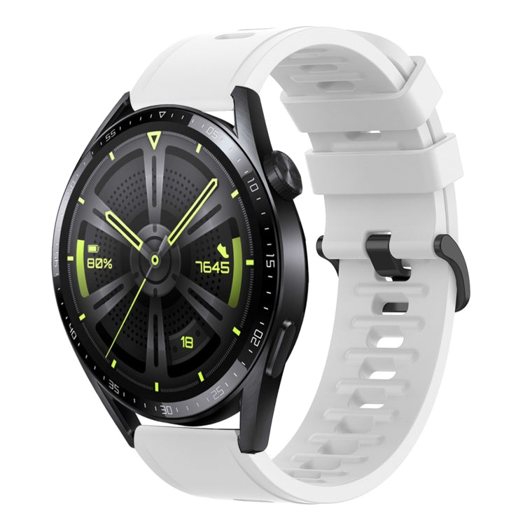 For Huawei Watch GT3 46mm 22mm Solid Color Soft Silicone Watch Band