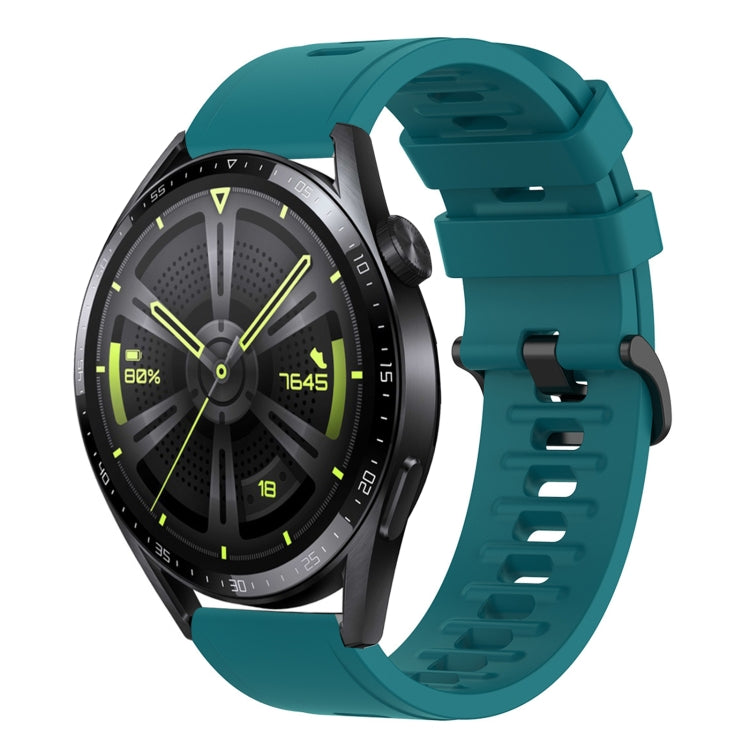 For Huawei Watch GT3 46mm 22mm Solid Color Soft Silicone Watch Band