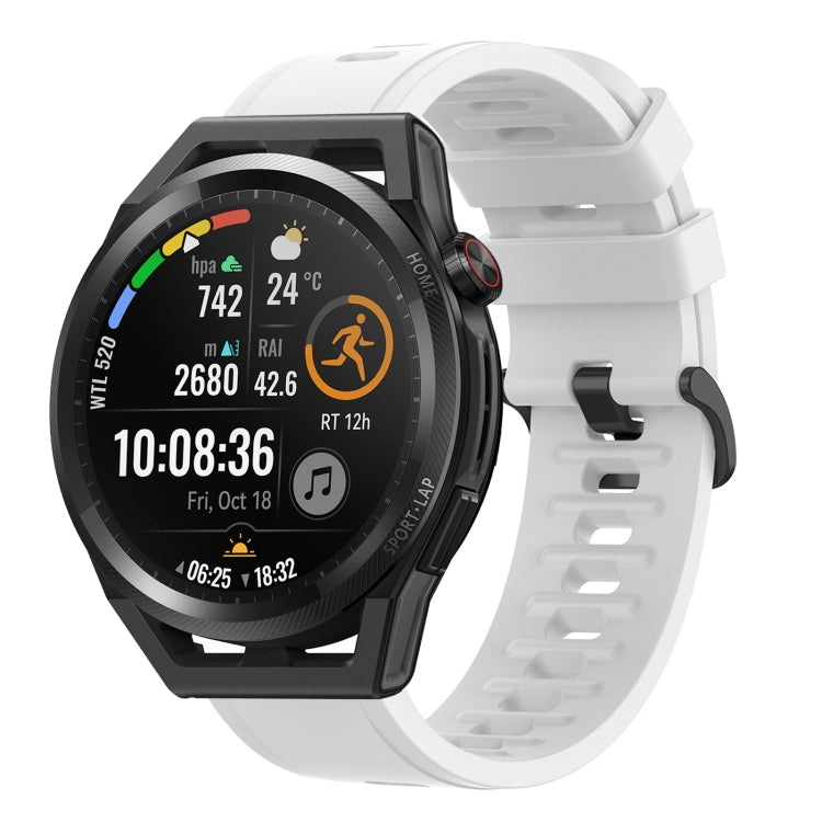 For Huawei Watch GT Runner 22mm Solid Color Soft Silicone Watch Band