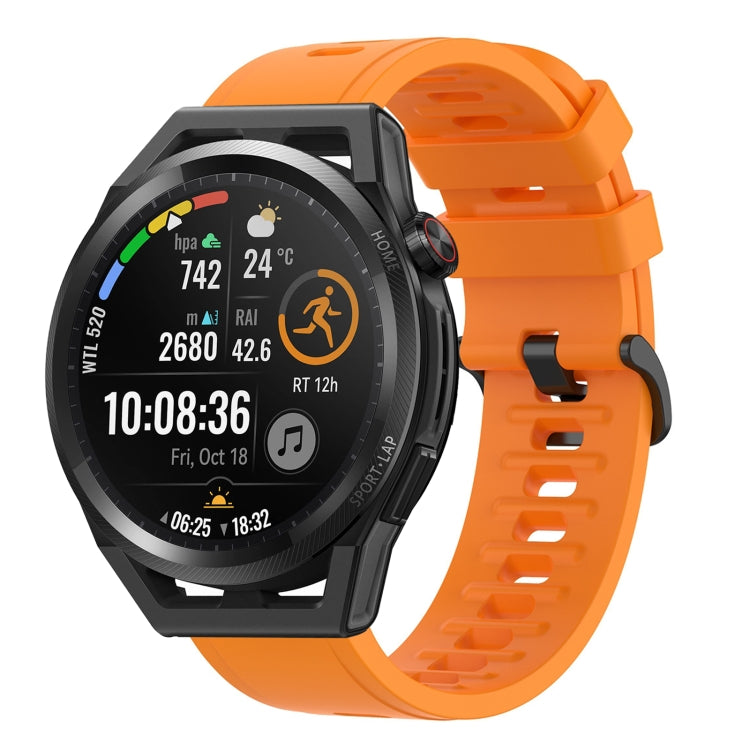 For Huawei Watch GT Runner 22mm Solid Color Soft Silicone Watch Band