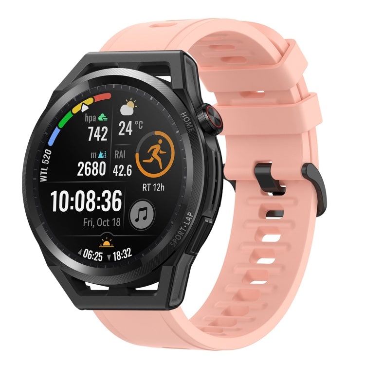 For Huawei Watch GT Runner 22mm Solid Color Soft Silicone Watch Band