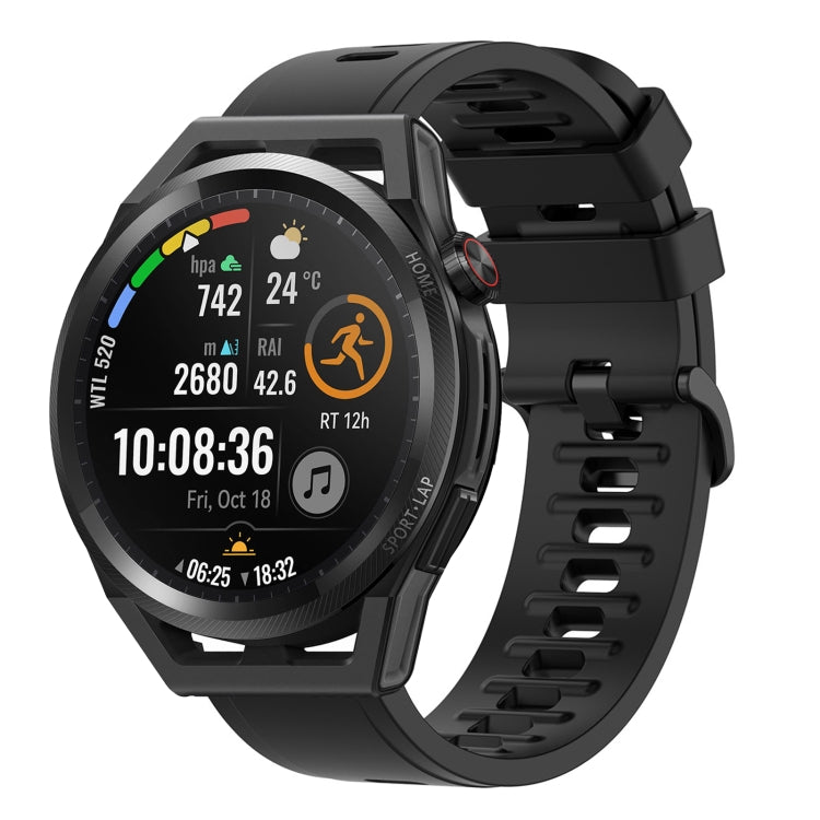 For Huawei Watch GT Runner 22mm Solid Color Soft Silicone Watch Band