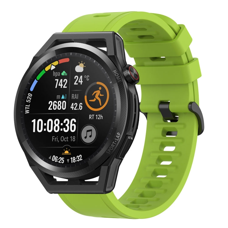 For Huawei Watch GT Runner 22mm Solid Color Soft Silicone Watch Band